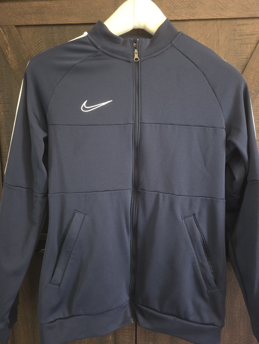 Nike Navy & White Full-Zip Performance Jacket